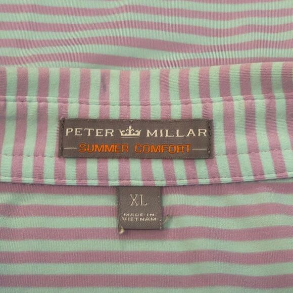 PETER MILLAR Summer Comfort Striped Polo Shirt - Picture 2 of 11